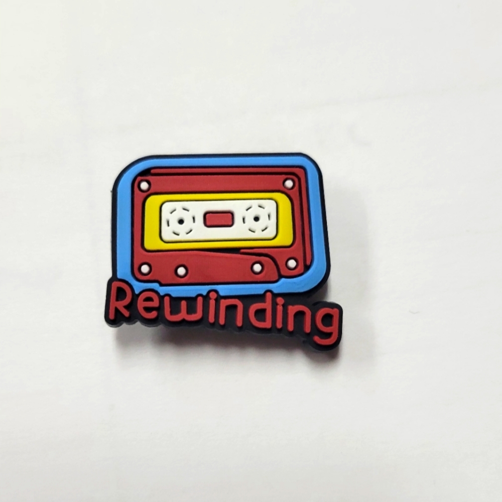 4/$10💥 Cassette Tape Croc Charm